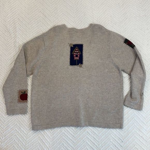 Croft & Barrow Fall Patchwork Button Down Cardigan Size XL - Picture 2 of 7